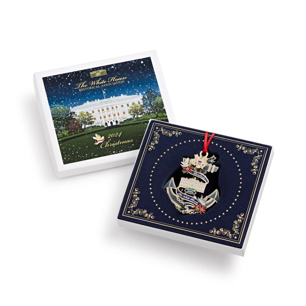 2024 Official White House Christmas Ornament featuring Jimmy Carter for USNA